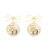Baylor Logo Pearl Medallion Earring-Brianna Cannon New