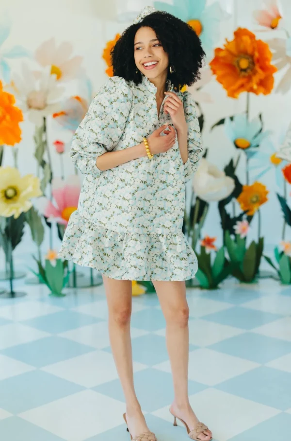 BC Bib Dress - Blue Skies Camellia Dress-Brianna Cannon Outlet