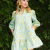 BC Bib Dress - Golden Cali Flowers-Brianna Cannon Best
