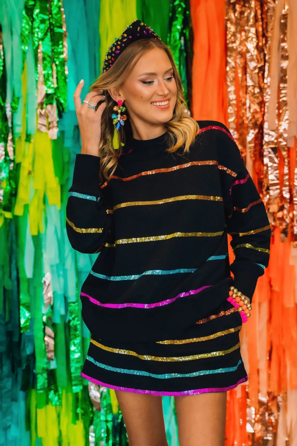 bc_black_rainbow_sequin_s_1-1.webp BC Black Rainbow Sequin Stripe Sweatshirt-Brianna Cannon Outlet