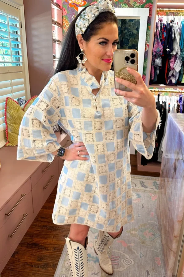 BC Caftan - Blue Patchwork-Brianna Cannon Online