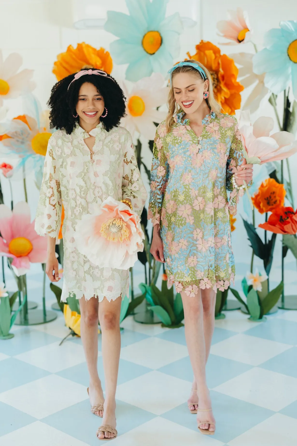 bc_caftan__bright_floral__2.webp BC Caftan - Bright Floral Lace Dress-Brianna Cannon Fashion