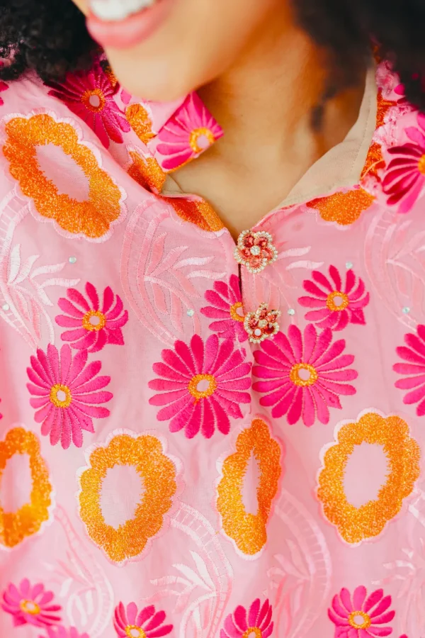 BC Caftan - Cara Cara Pink & Orange-Brianna Cannon Discount