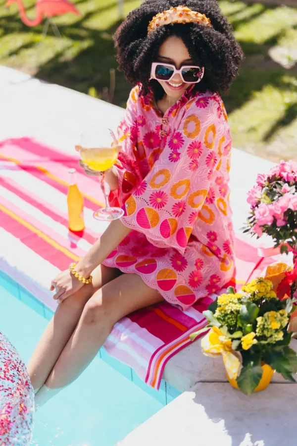 BC Caftan - Cara Cara Pink & Orange-Brianna Cannon Discount