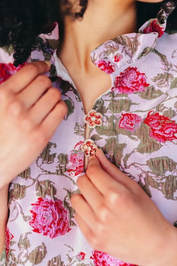 BC Caftan - Lavender Roses-Brianna Cannon Fashion