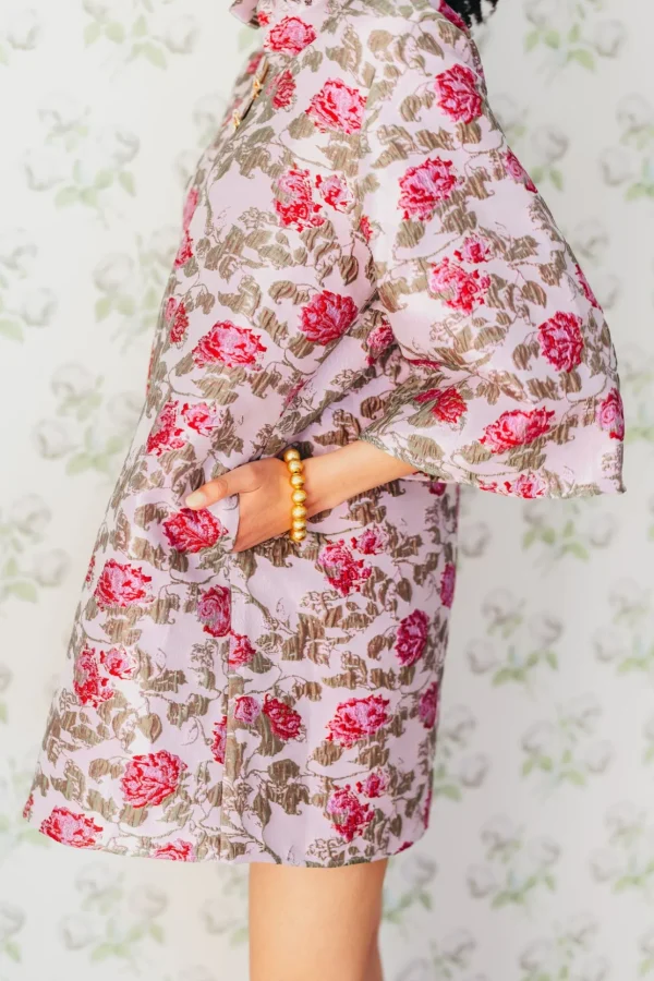 BC Caftan - Lavender Roses-Brianna Cannon Fashion