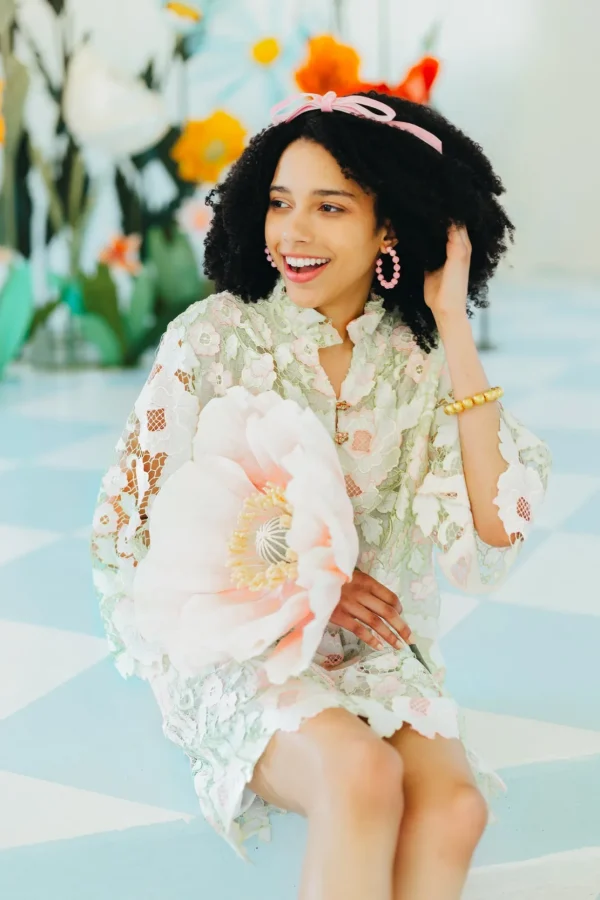BC Caftan - Pastel Floral Lace-Brianna Cannon Sale