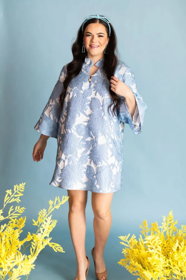 BC Caftan - Powder Blue Floral PRE-ORDER (Est. Ship 3/19)-Brianna Cannon Best