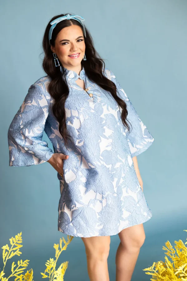BC Caftan - Powder Blue Floral PRE-ORDER (Est. Ship 3/19)-Brianna Cannon Best