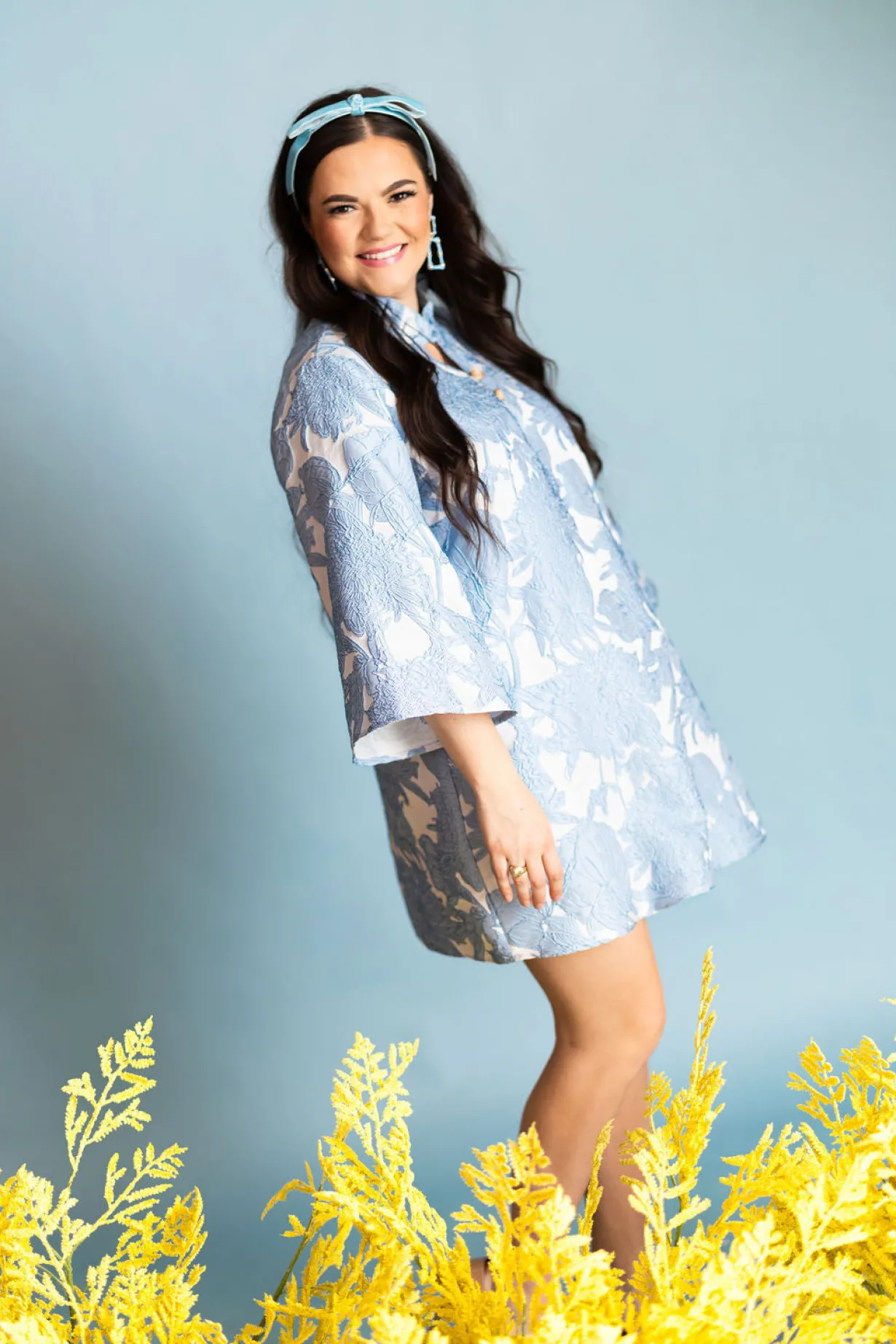 bc_caftan__powder_blue_fl_5.webp BC Caftan - Powder Blue Floral PRE-ORDER (Est. Ship 3/19)-Brianna Cannon Best