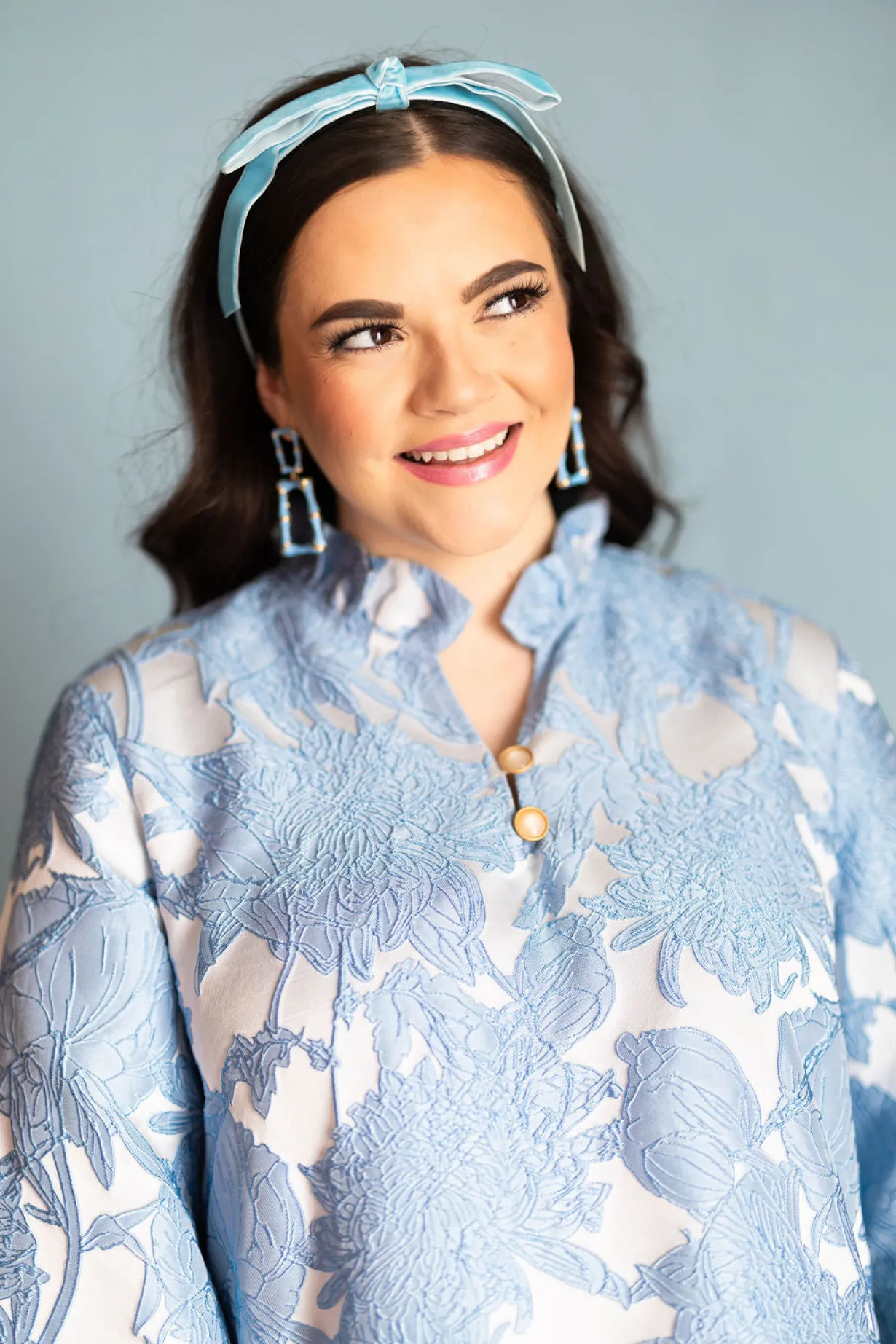 bc_caftan__powder_blue_fl_8.webp BC Caftan - Powder Blue Floral PRE-ORDER (Est. Ship 3/19)-Brianna Cannon Best
