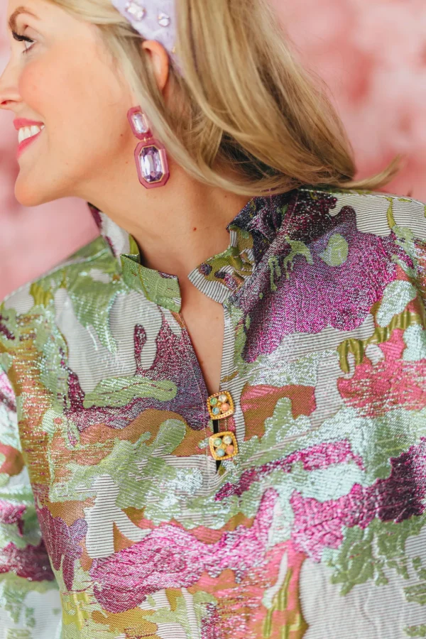 BC Caftan - Splash of Spring Metallic PRE-ORDER (Est. Ship 3/19)-Brianna Cannon Hot