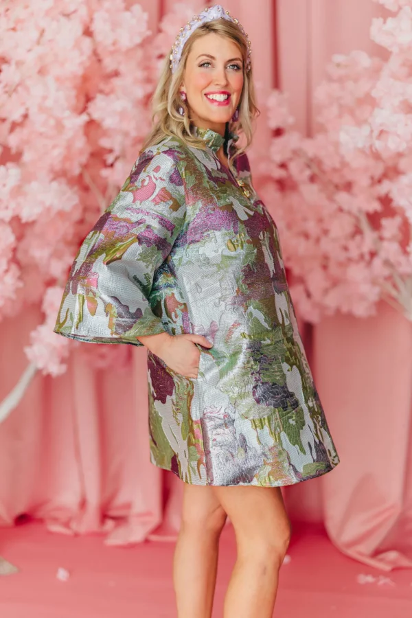 BC Caftan - Splash of Spring Metallic PRE-ORDER (Est. Ship 3/19)-Brianna Cannon Hot