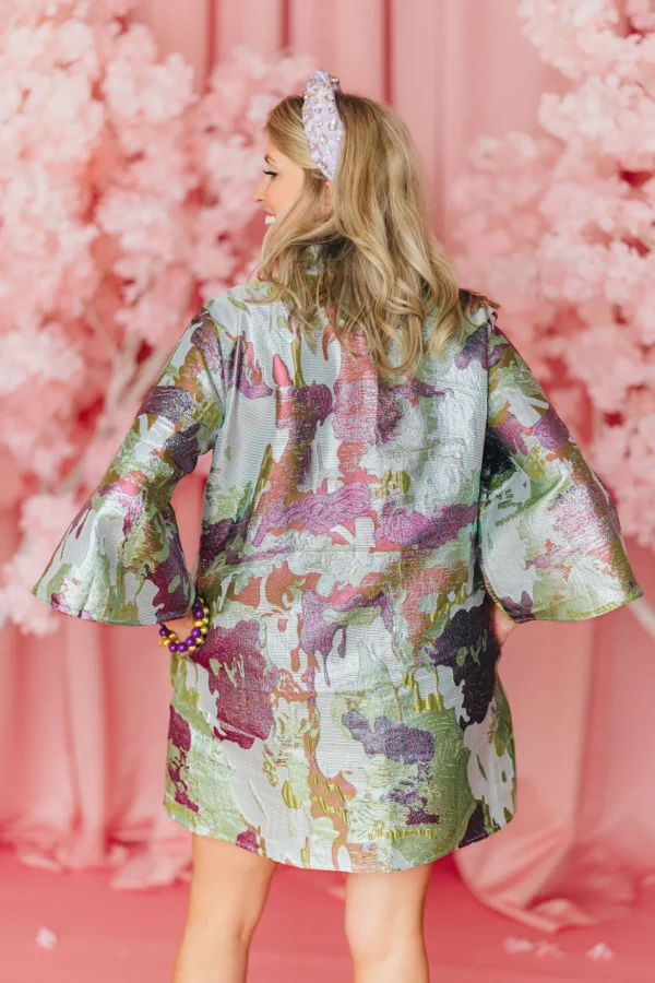 BC Caftan - Splash of Spring Metallic PRE-ORDER (Est. Ship 3/19)-Brianna Cannon Hot