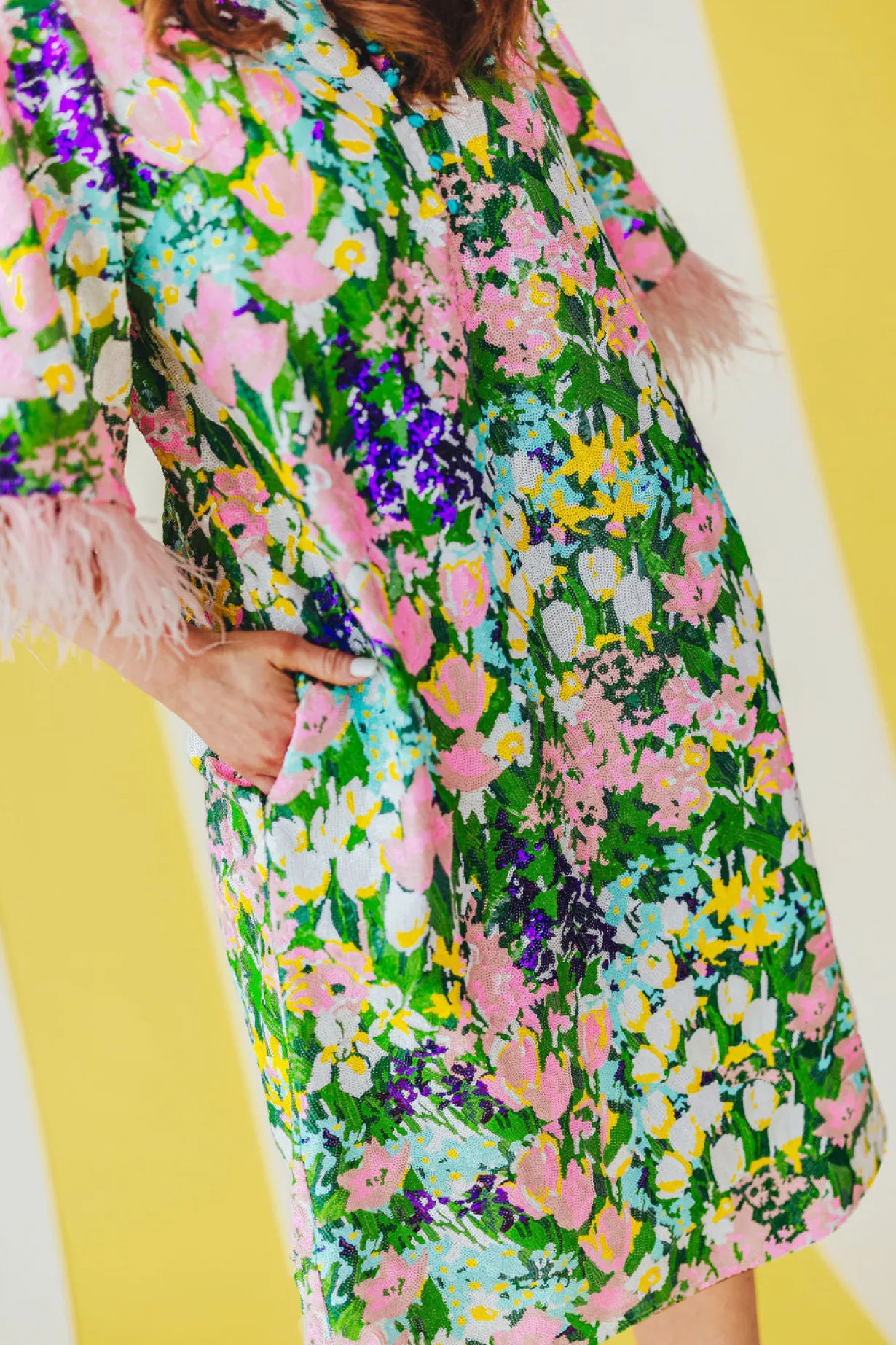 bc_midi_caftan__sparkling_6.webp BC Midi Caftan - Sparkling Blossoms PRE-ORDER (Est. Ship 3/18)-Brianna Cannon Outlet
