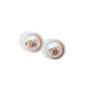 BC Pearl Button Logo Studs-Brianna Cannon Discount