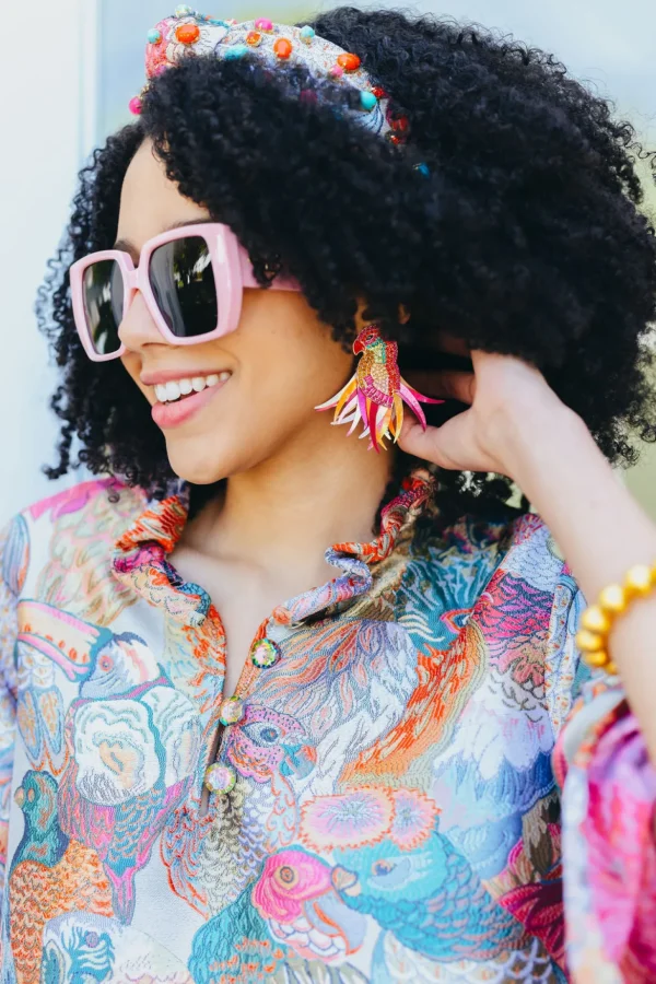 Bird Bam Crystal Earrings-Brianna Cannon Hot
