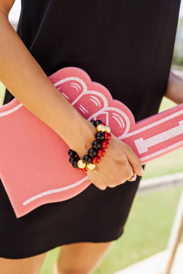 Black Beaded Brianna Bracelet-Brianna Cannon New