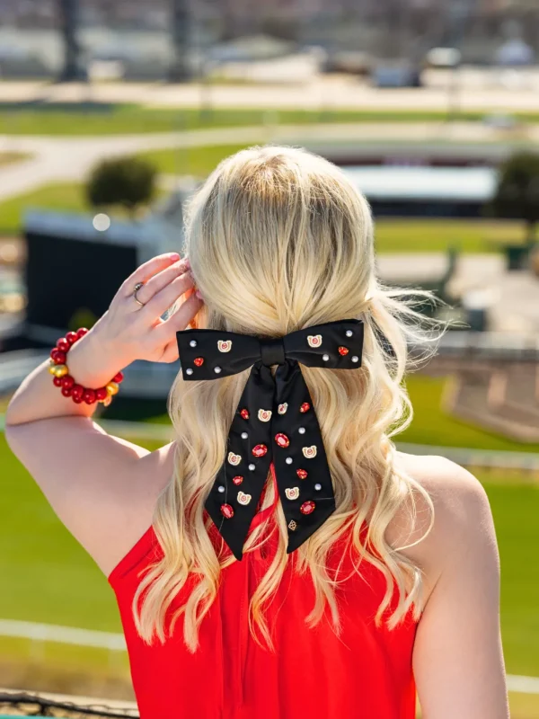 Black Kentucky Derby Bow Barrette-Brianna Cannon Clearance