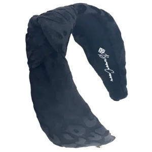 Black Leopard Print Knotted Headband-Brianna Cannon Outlet