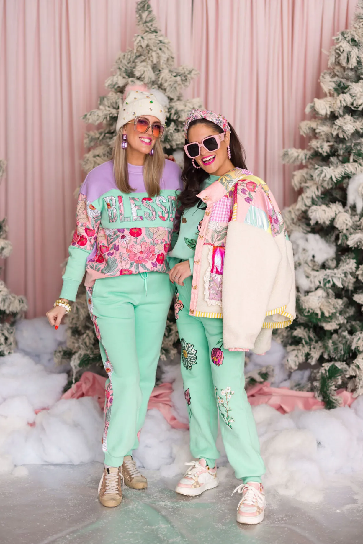 blessed_floral_fleeceline_2.webp BLESSED Floral Fleece-Lined Sweatshirt-Brianna Cannon Hot