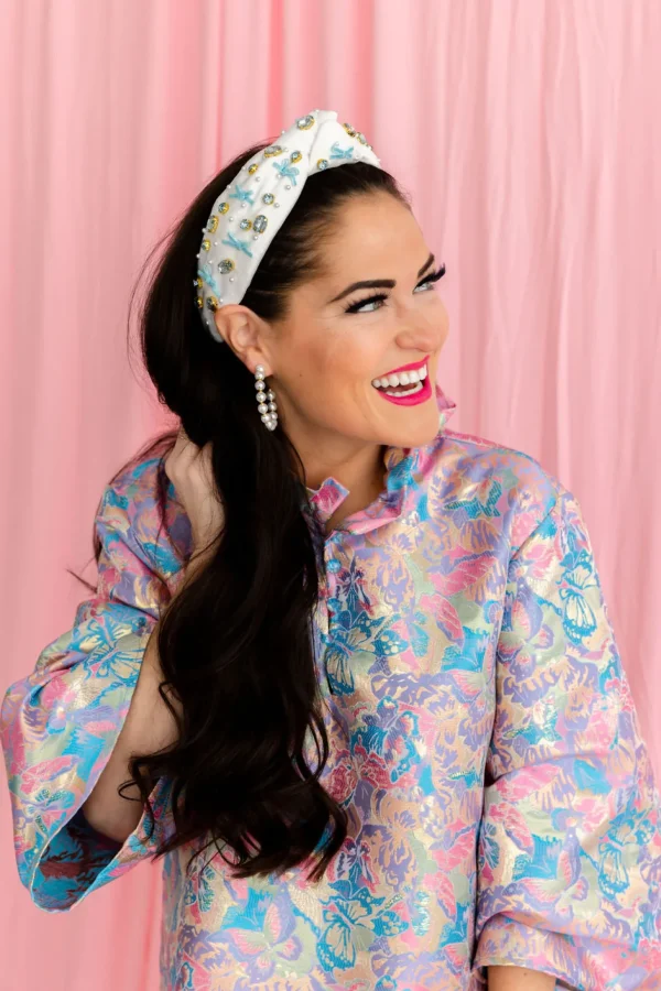 Blue Bow Headband-Brianna Cannon Hot