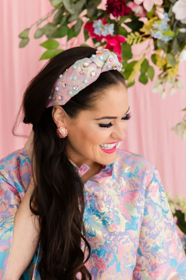 Bouquet Button Stud in Pastel Pink-Brianna Cannon Best