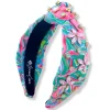 Bright Spring Floral Headband with Pink Flower Crystals-Brianna Cannon Sale