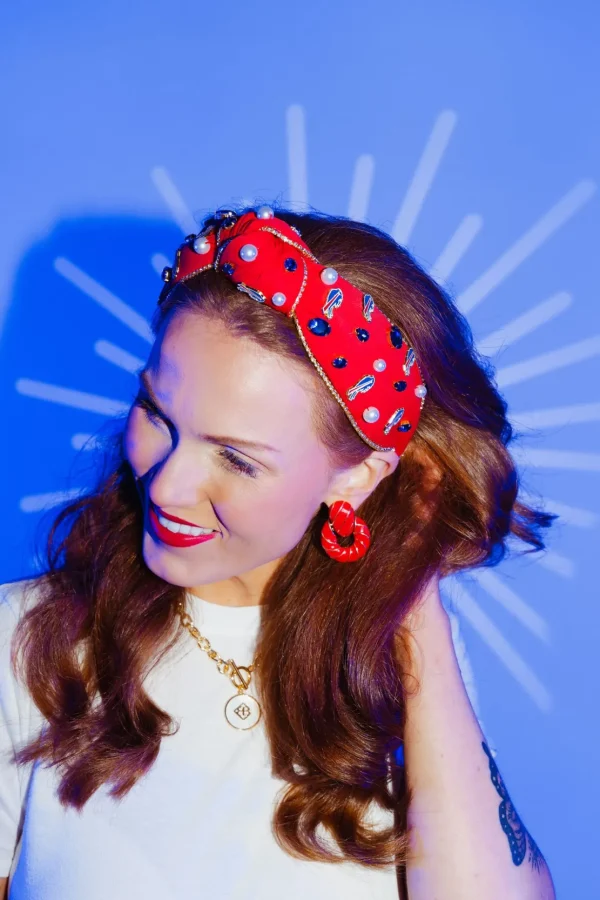 Buffalo Bills Red Logo Headband-Brianna Cannon Sale