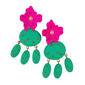 Cactus Flower Earrings-Brianna Cannon Online