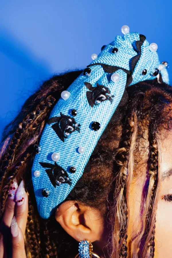 Carolina Panthers Adult Cross Stitch Headband-Brianna Cannon Hot