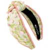 Chartreuse and Blush Jacquard Headband-Brianna Cannon Sale