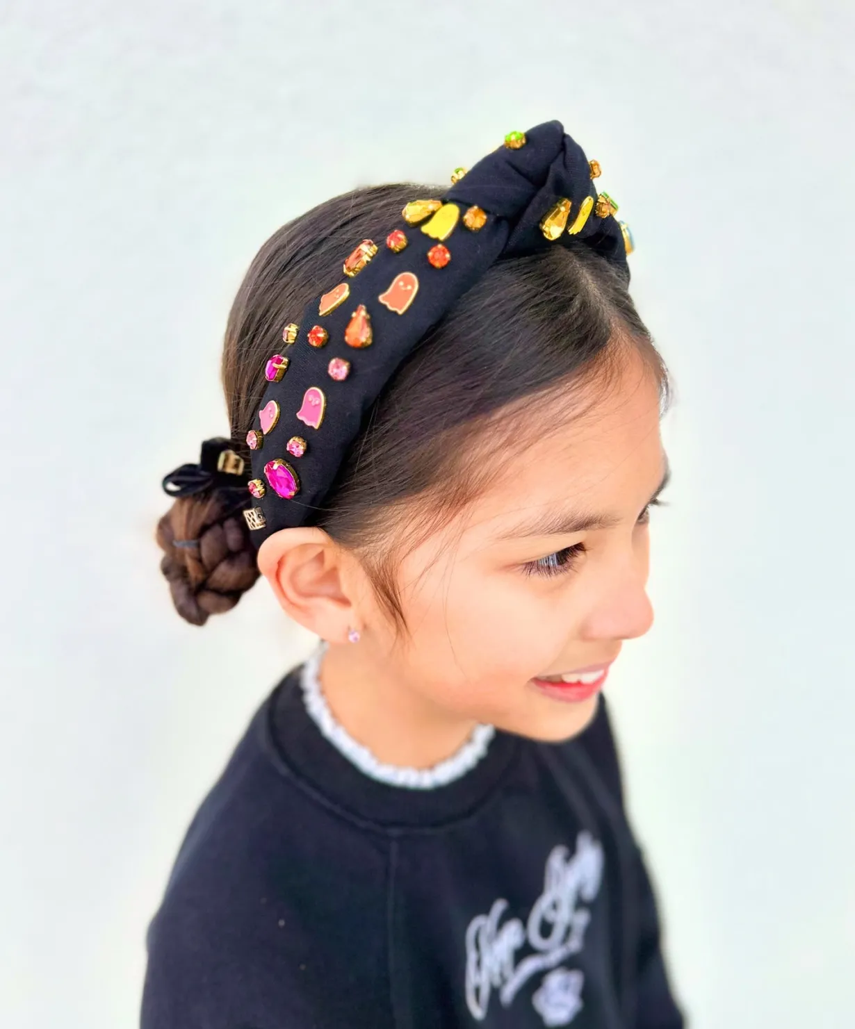 child_size_black_headband_1-1.webp Child Size Black Headband With Neon Ghosts and Crystals-Brianna Cannon Online