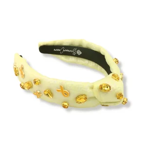 Child Size Childhood Cancer Awareness Headband-Brianna Cannon Discount