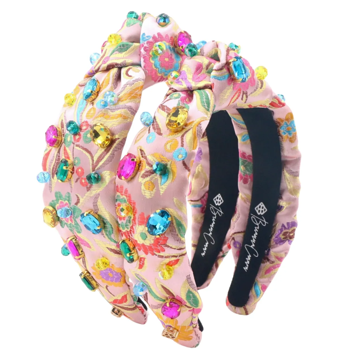 child_size_colorful_flora_4.webp Child Size Colorful Floral Brocade Headband with Multicolor Crystals-Brianna Cannon Outlet