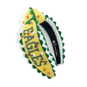 Child Size Cross-stitch LCA Headband With Pearls and Crystals-Brianna Cannon Outlet