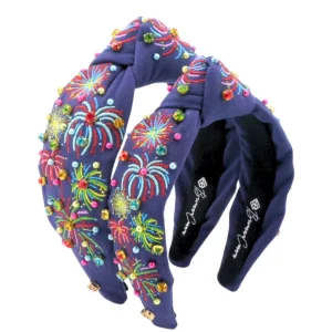 Child Size Embroidered Fireworks Headband-Brianna Cannon Discount