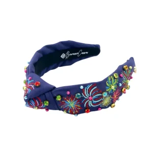 Child Size Embroidered Fireworks Headband-Brianna Cannon Discount