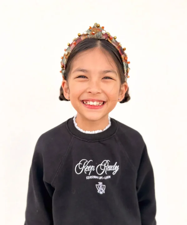 Child Size Floral Butterfly Headband with Crystals-Brianna Cannon Sale