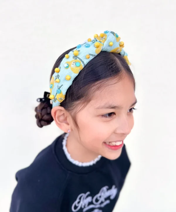 Child Size Golden Cali Flowers Headband-Brianna Cannon Best