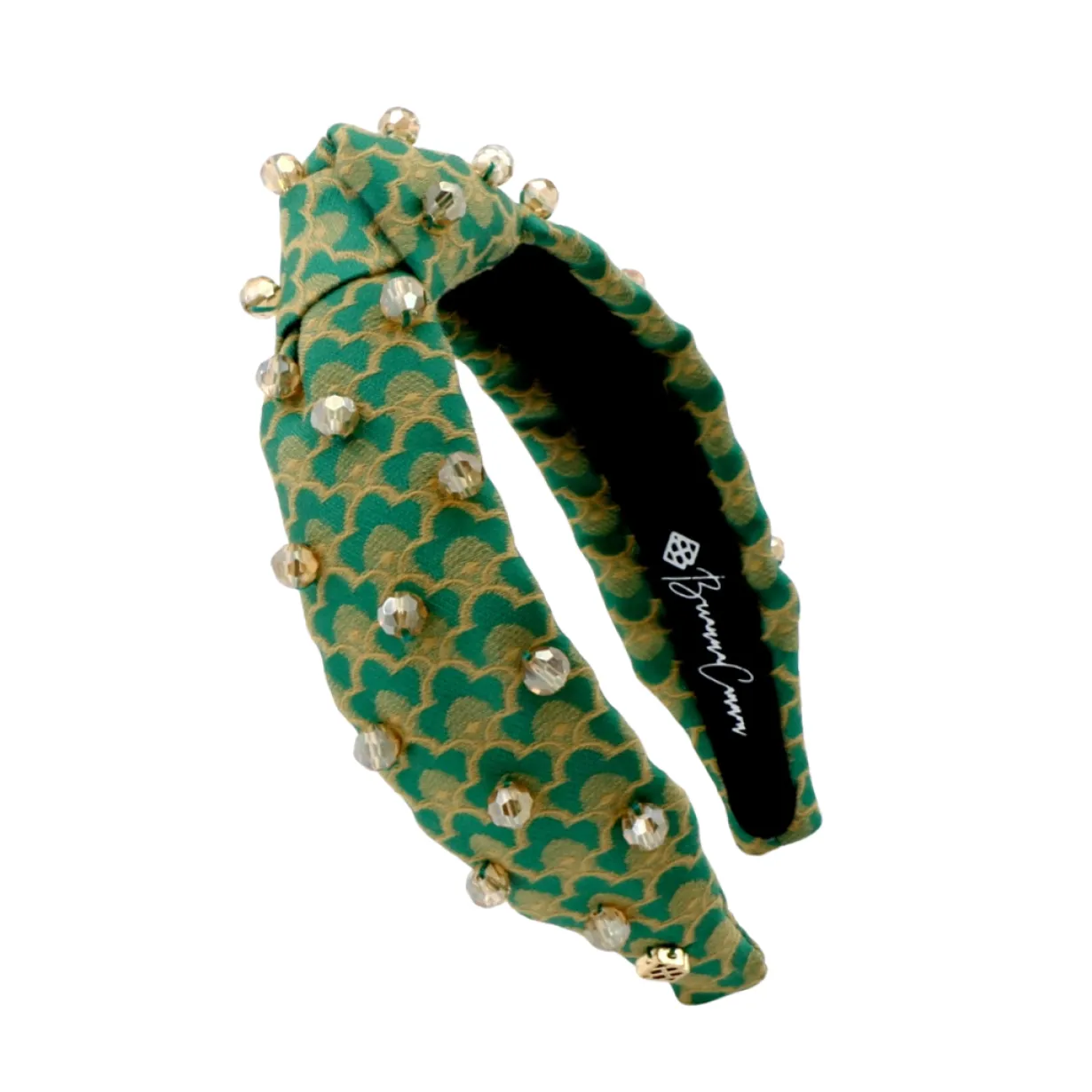 child_size_green_scallope_0.webp Child Size Green Scalloped Headband with Gold Beads-Brianna Cannon Hot
