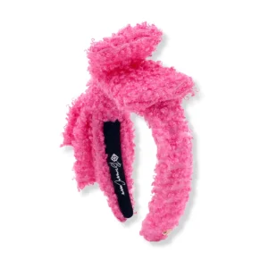 Child Size Hot Pink Boucle Side Bow Headband-Brianna Cannon Outlet