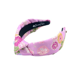 Child Size Lavender Floral Silk Headband-Brianna Cannon Discount