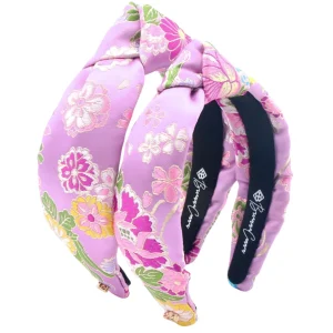 Child Size Lavender Floral Silk Headband-Brianna Cannon Discount