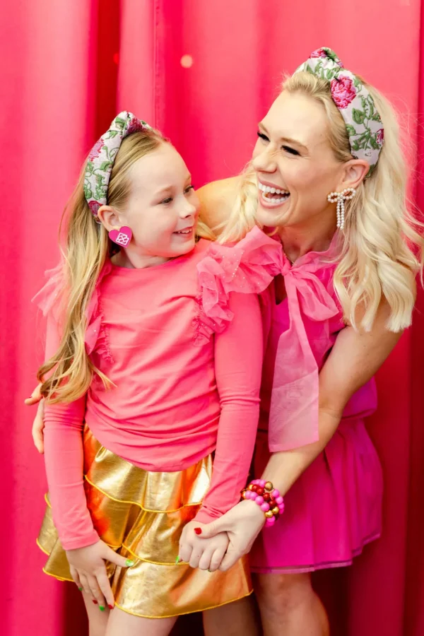 Child Size Lavender Roses Brocade Headband-Brianna Cannon Outlet