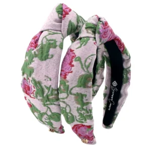 Child Size Lavender Roses Brocade Headband-Brianna Cannon Outlet
