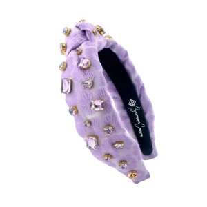 Child Size Lavender Textured Headband with Crystals-Brianna Cannon Sale