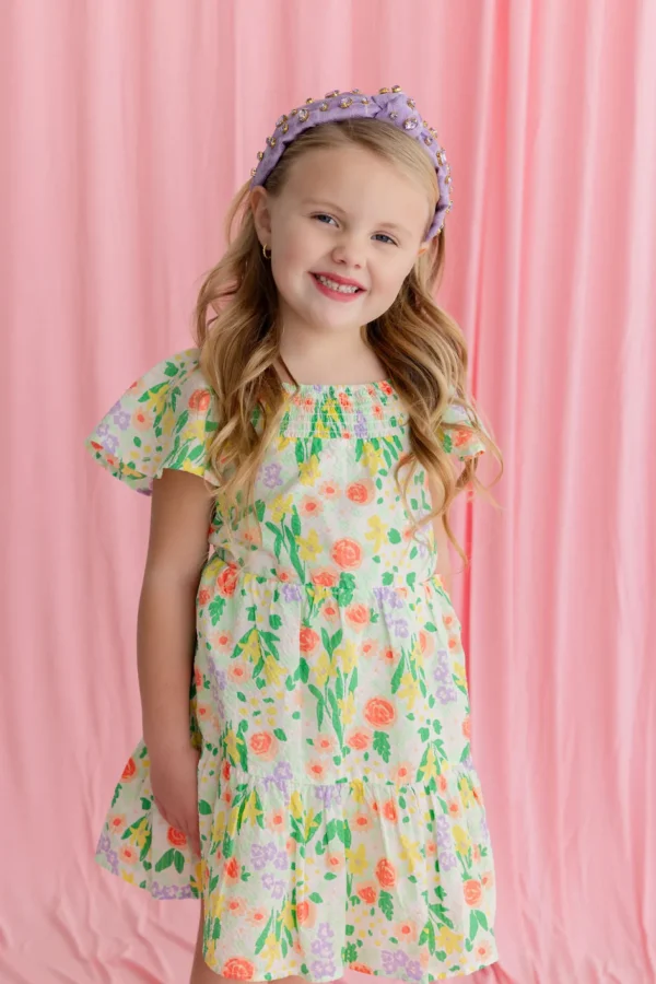Child Size Lavender Textured Headband with Crystals-Brianna Cannon Sale