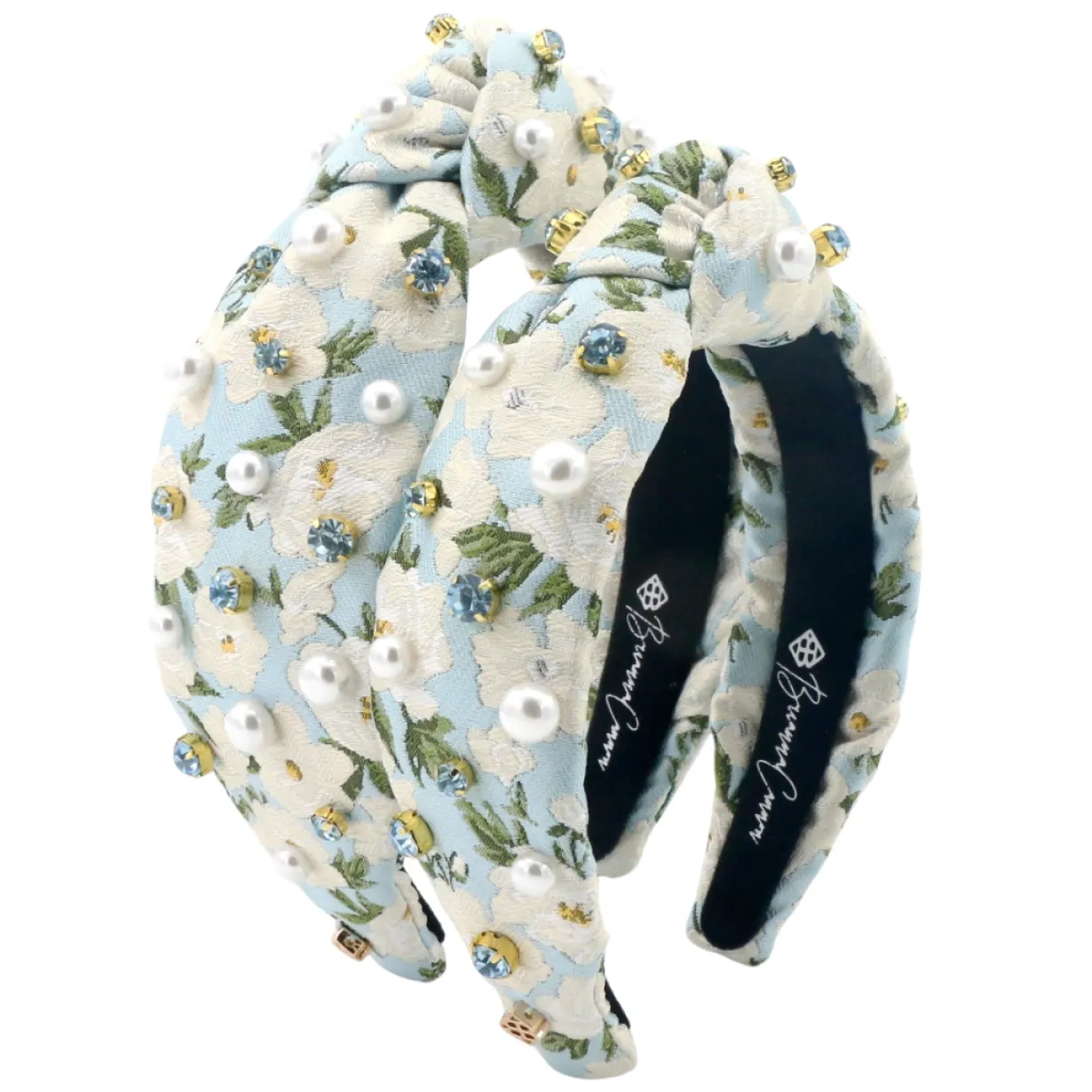 child_size_light_blue__wh_3.webp Child Size Light Blue & White Floral Headband with Crystals & Pearls-Brianna Cannon Clearance