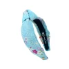 Child Size Light Blue Floral Silk Headband-Brianna Cannon Sale